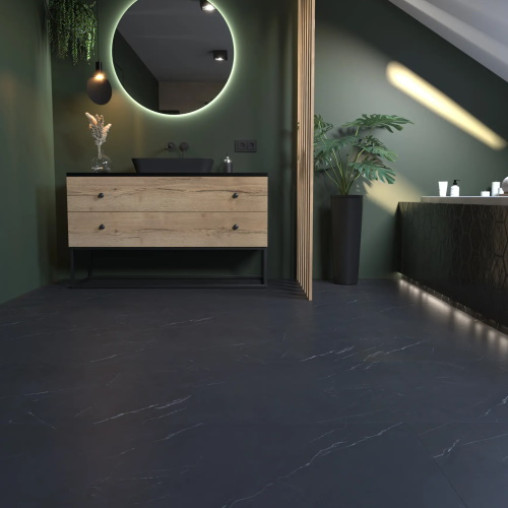Вінілова плитка пвх SPC Korner SPeCtra Floor Мармур Неро | 2502