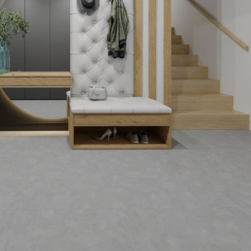 Вінілова плитка пвх SPC Korner SPeCtra Floor Світлий бетон | 2507 Вінілова плитка пвх SPC Korner SPeCtra Floor Світлий бетон | 2507