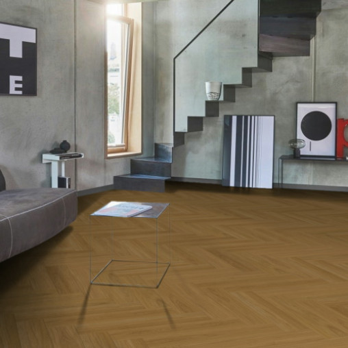 Вінілова плитка пвх Parador TrendTime 3 Herringbone Дуб Оксфорд карамельно-коричневий | 1748856