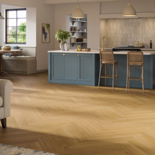Вінілова плитка пвх Parador TrendTime 3 Herringbone Дуб Оксфорд карамельно-коричневий | 1748856