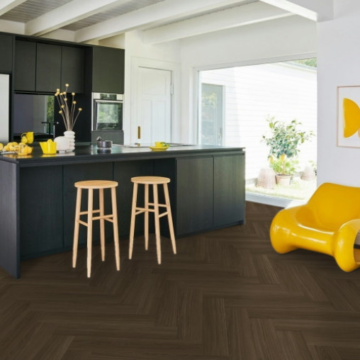Вінілова плитка пвх Parador TrendTime 3 Herringbone Дуб Оксфорд темно-коричневий | 1748855