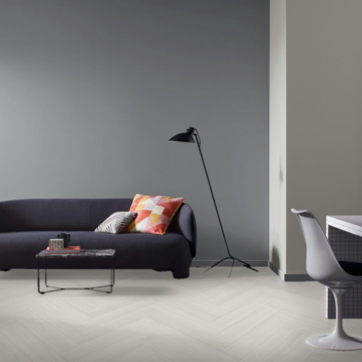 Вінілова плитка пвх Parador TrendTime 3 Herringbone Дуб Оксфорд білий | 1748854