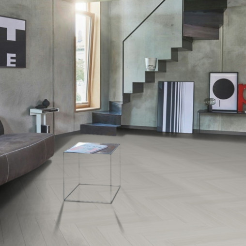 Вінілова плитка пвх Parador TrendTime 3 Herringbone Дуб Оксфорд білий | 1748854