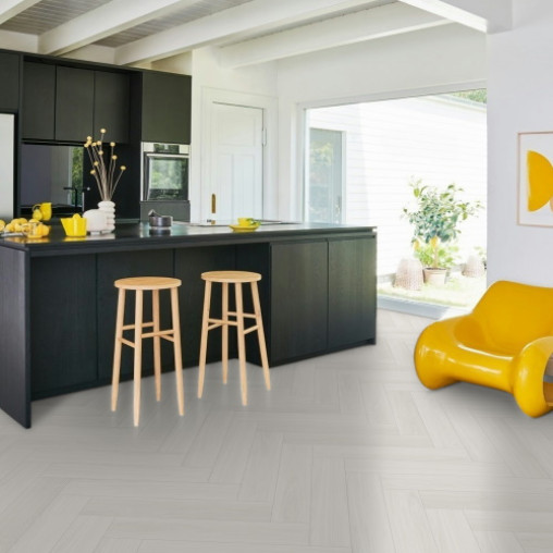 Вінілова плитка пвх Parador TrendTime 3 Herringbone Дуб Оксфорд білий | 1748854