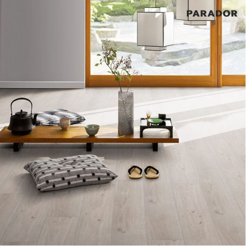 Ламинат Parador Basic 400 V4 Дуб натур серый мат 1х | 1593798 Ламинат Parador Basic 400 V4 Дуб натур серый мат 1х | 1593798
