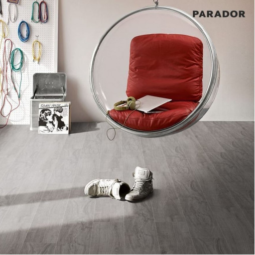 Ламінат Parador Basic 600 V4 Дуб світло-сірий 1х | 1593842
